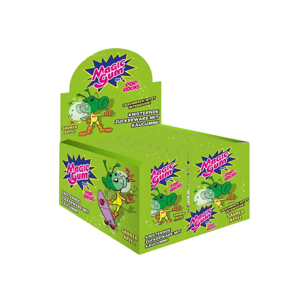 POP ROCKS - Magic Gum - Saurer Apfel 50x7g