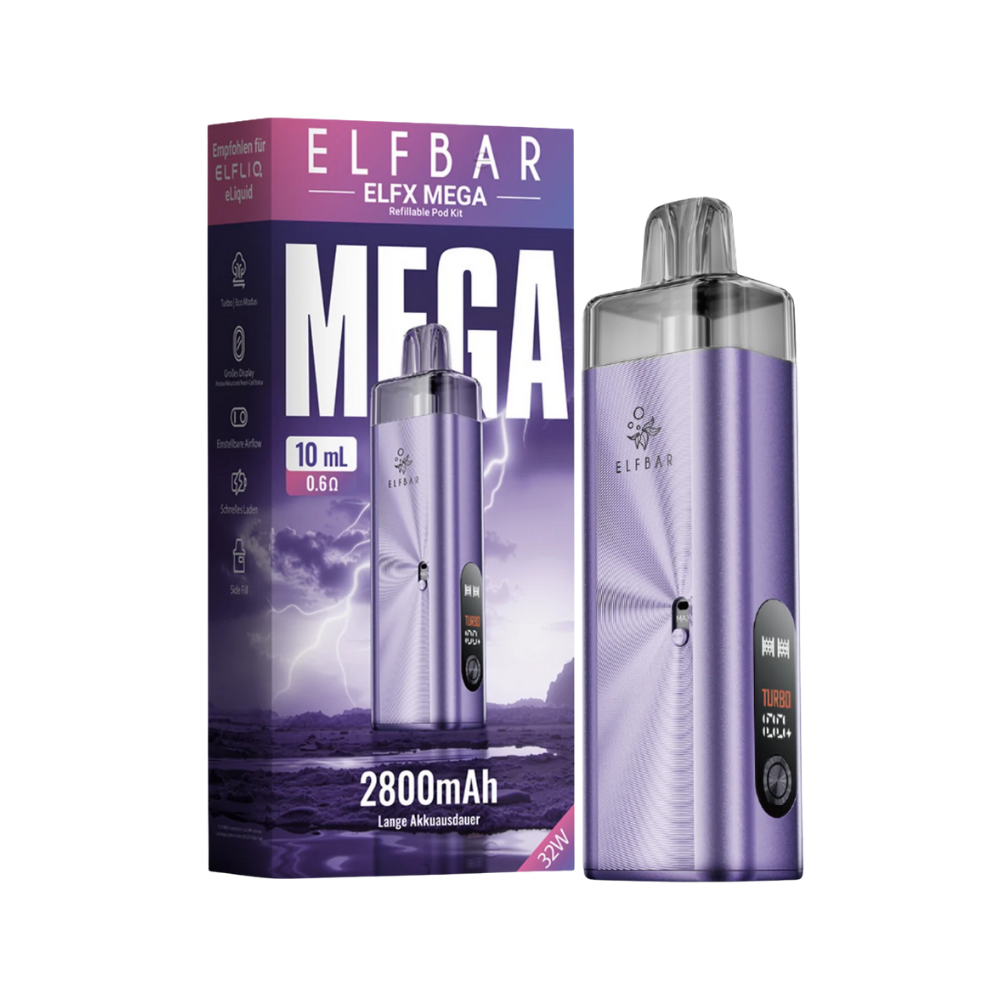 Elfbar - ELFX MEGA Pod Kit - Purple