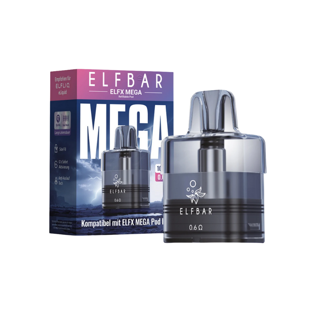 Elfbar - ELFX MEGA - Refillable Pod - 0,6 Ohm 10ml