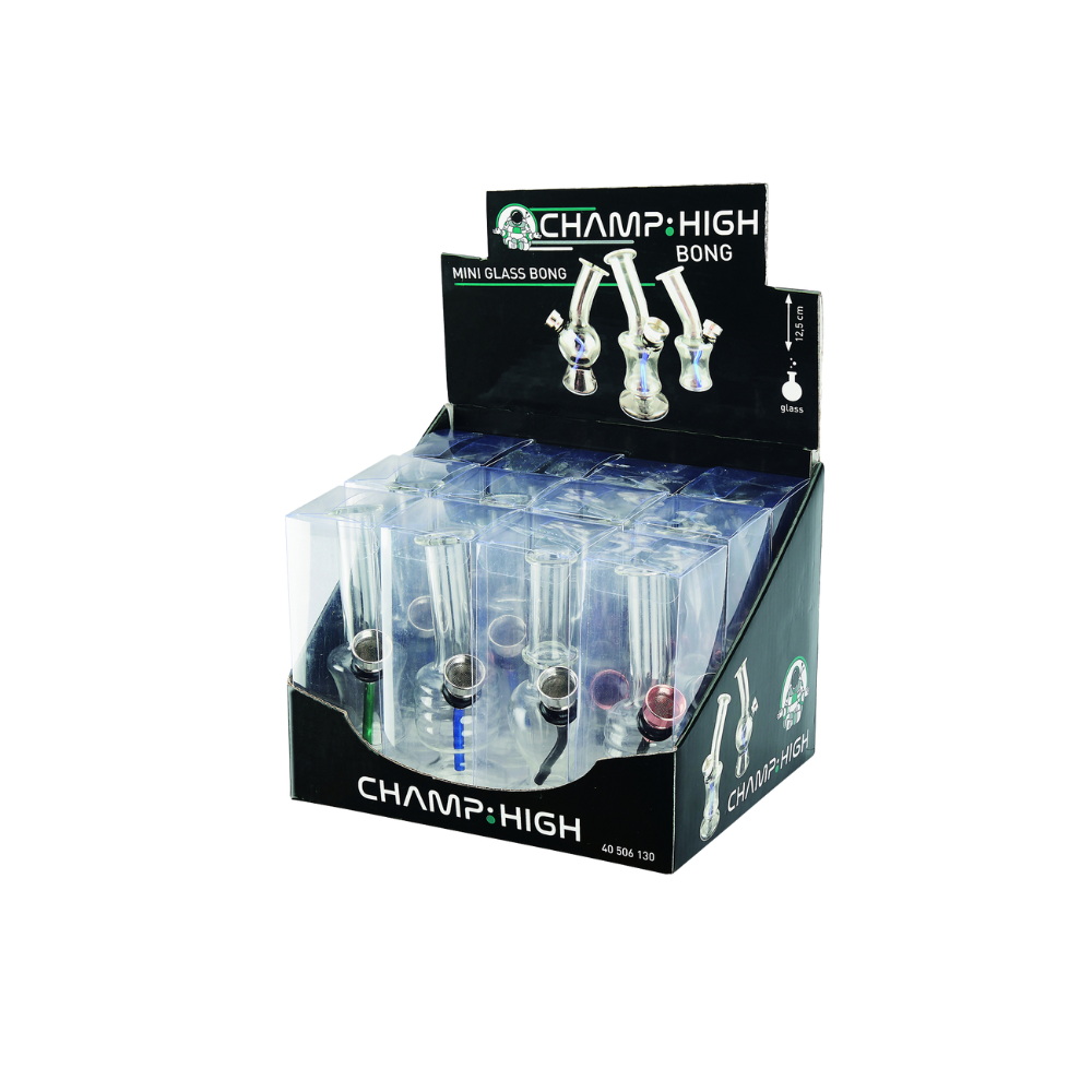 CHAMP HIGH BONG - Mini Glass Bong