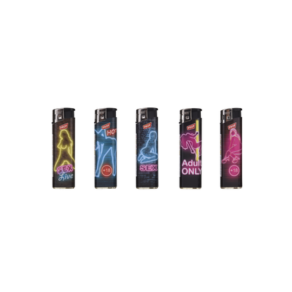 PROF FEUERZEUG - Electronic Lighter Neon Redlight District