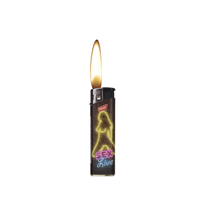 PROF FEUERZEUG - Electronic Lighter Neon Redlight District