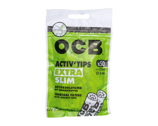 OCB Filter Extra Slim Activ Tips Aktivkohle 6mm