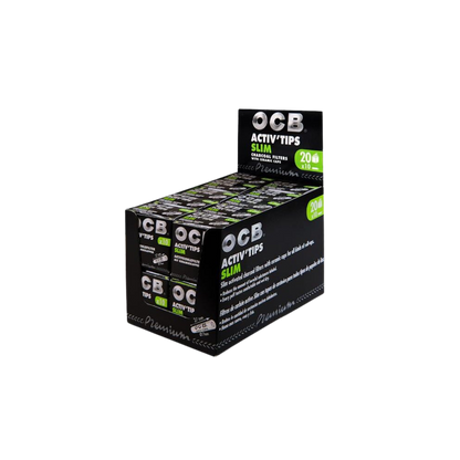 OCB FILTER - Slim Aktivkohle Tips 7mm - 20x10