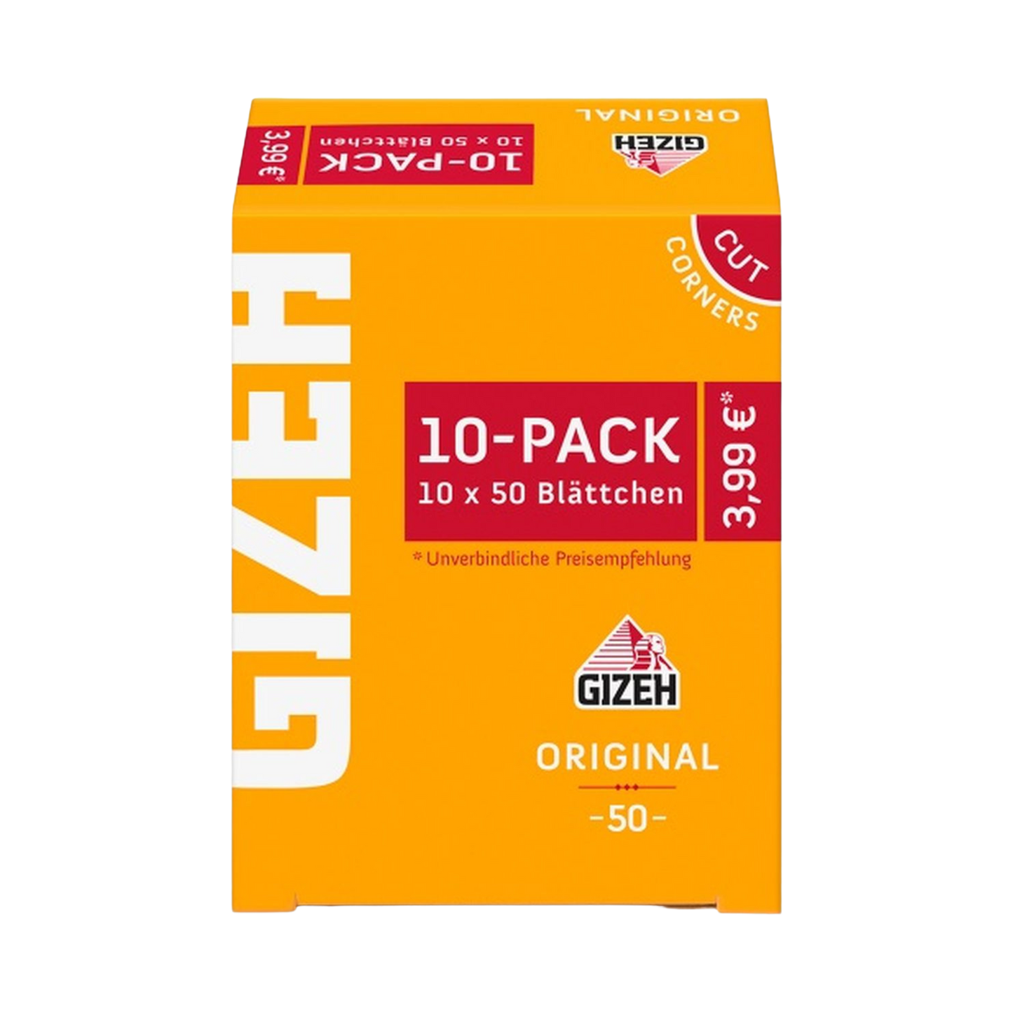 GIZEH - Original 50 Blatt 10x10er