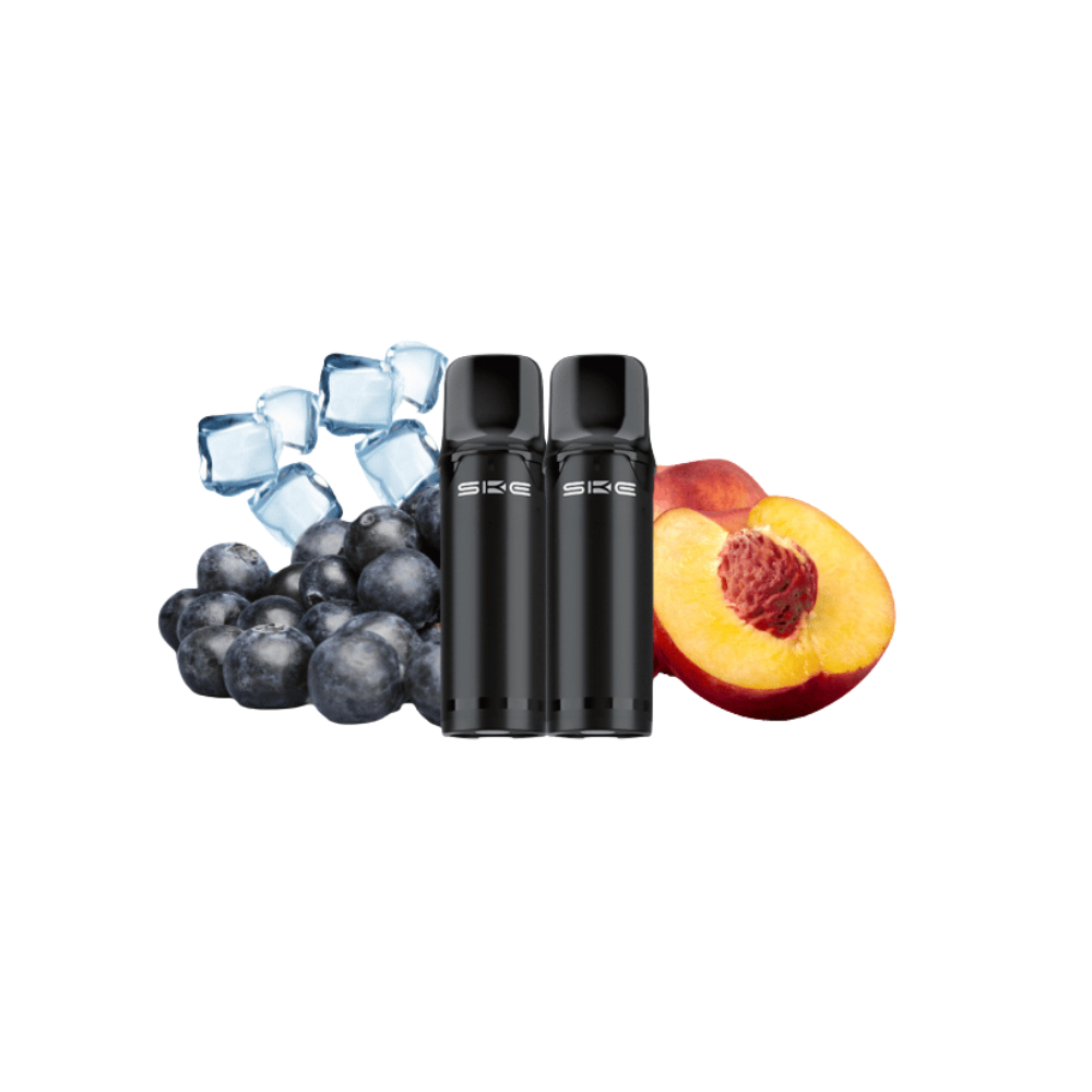 SKE Crystal Pro 800 - Peach Blueberry Ice - 2er pack