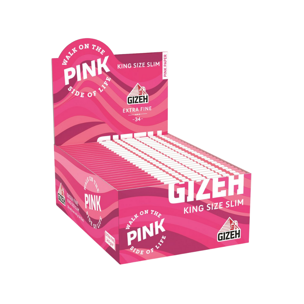 GIZEH BLACK - King Size Slim All Pink (50er)