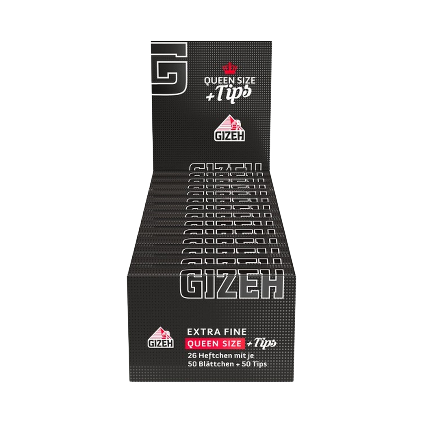GIZEH BLACK - Queen Size Slim + Tips