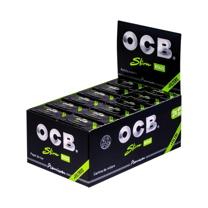 OCB SCHWARZ - Rolls Slim - 24x4mtr. + Tips