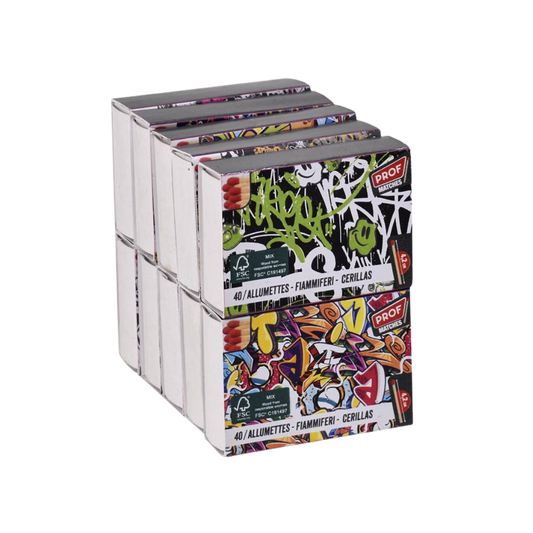 STREICHHÖLZER - Graffiti Style - 10 Schachteln a 40 Stck