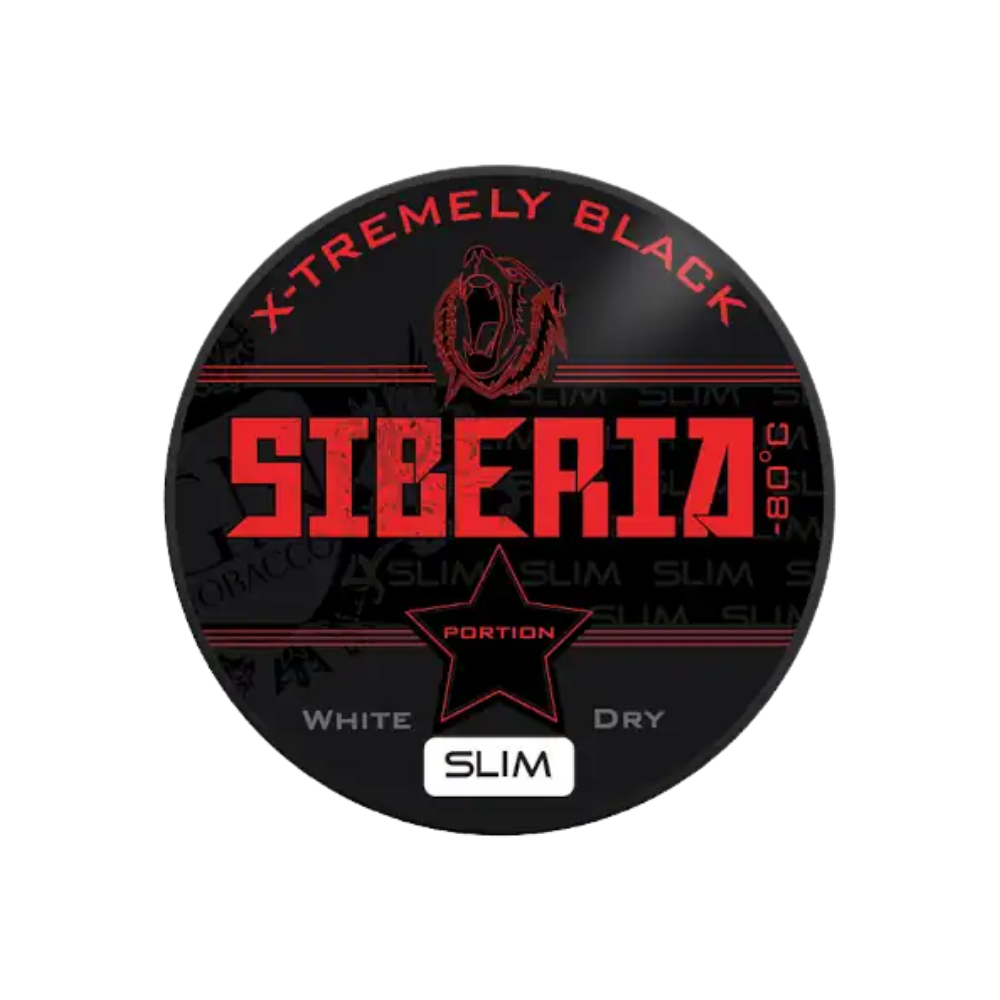 SIBERIA - Kautabak Black Slim -80°C 43mg - 10x13g