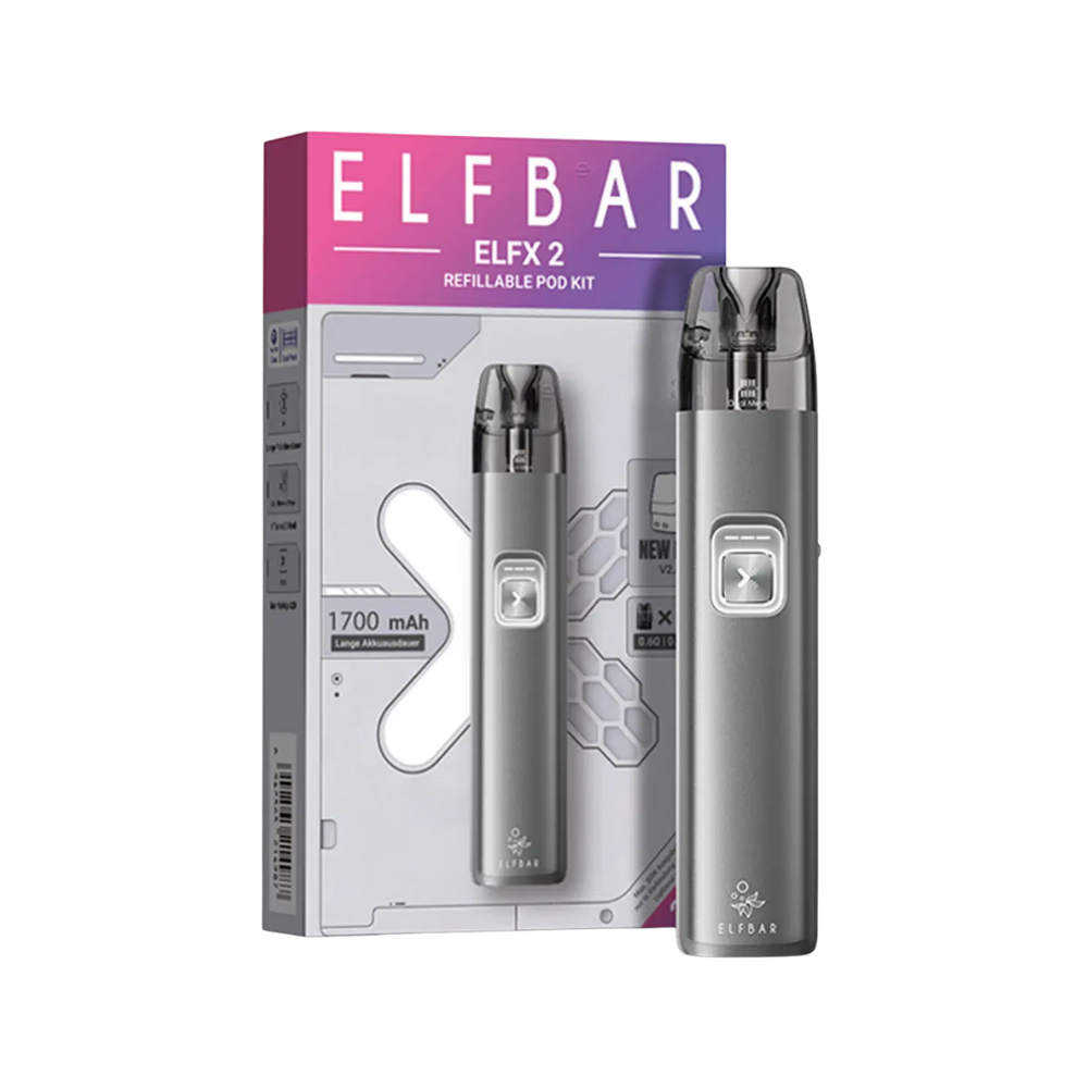 Elfbar ELFX 2 Refillable Pod Kit - Space Grey