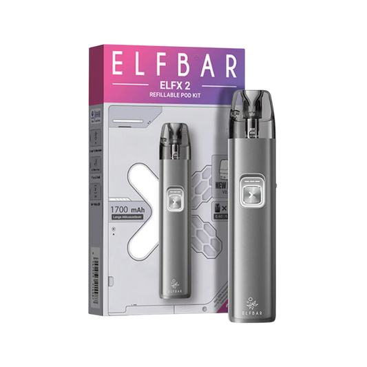 Elfbar ELFX 2 Refillable Pod Kit - Space Grey