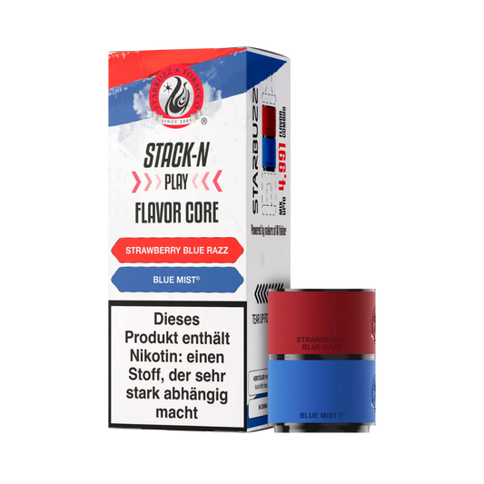 Starbuzz Stack-N-Play Pods - Strawberry Blue Razz + Blue Mist