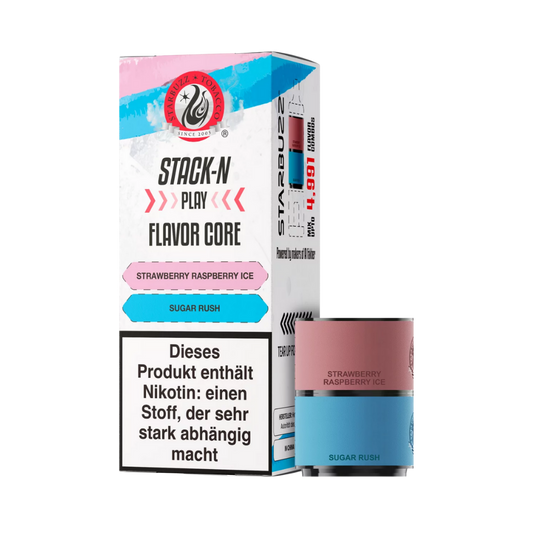 Starbuzz Stack-N-Play Pods - Strawberry Raspberry Ice + Sugar Rush