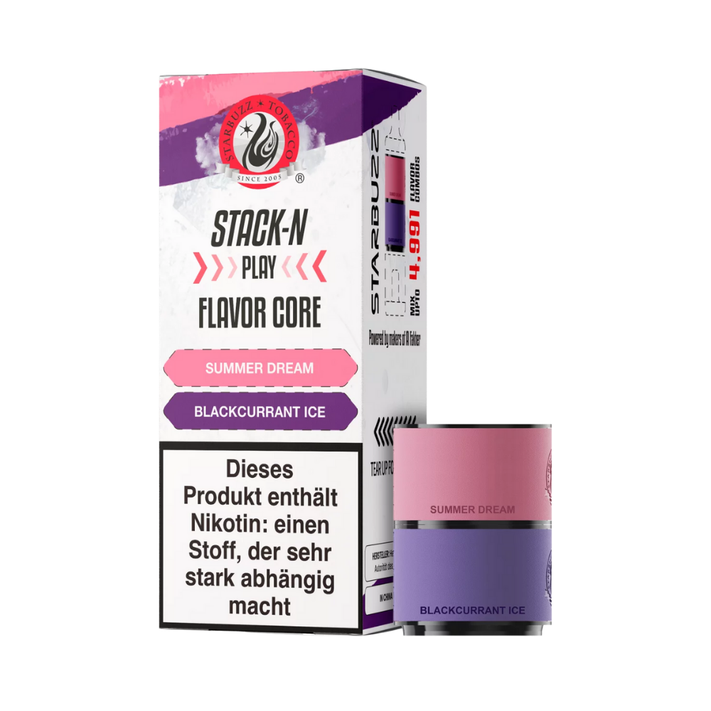 Starbuzz Stack-N-Play Pods - Summer Dream + Blackcurrant Ice