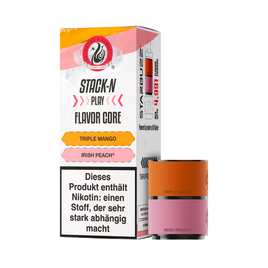 Starbuzz Stack-N-Play Pods - Triple Mango + Irish Peach