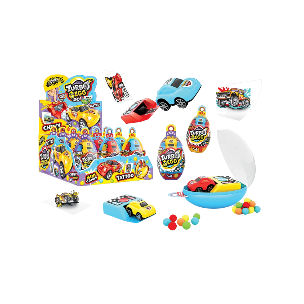 JOHNY BEE - Turbo Egg with Tattoo 12x10g - MHD: 15.06.2027