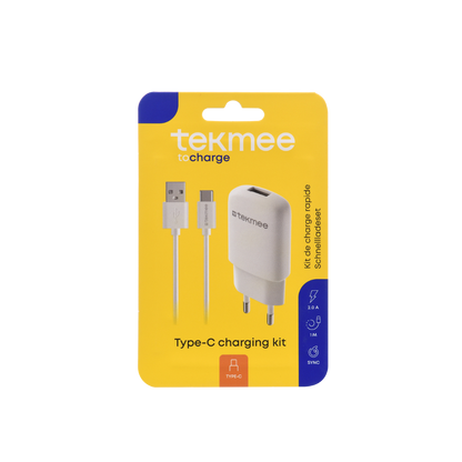 TEKMEE -  2-in-1 USB-C Auflade Set - 1 Mtr.