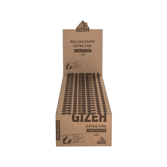 GIZEH Unbleached - Extra Fine - 20 Heftchen - je 100 Blatt