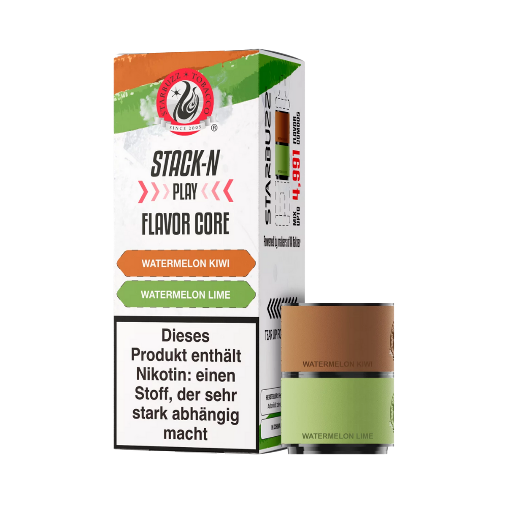 Starbuzz Stack-N-Play Pods - Watermelon Kiwi + Watermelon Lime