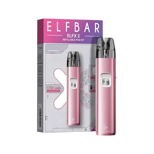 Elfbar ELFX 2 Refillable Pod Kit - Berry Pink