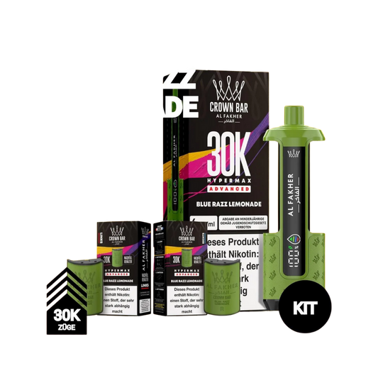 AL FAKHER - 30K Hypermax Blue Razz Lemonade Kit