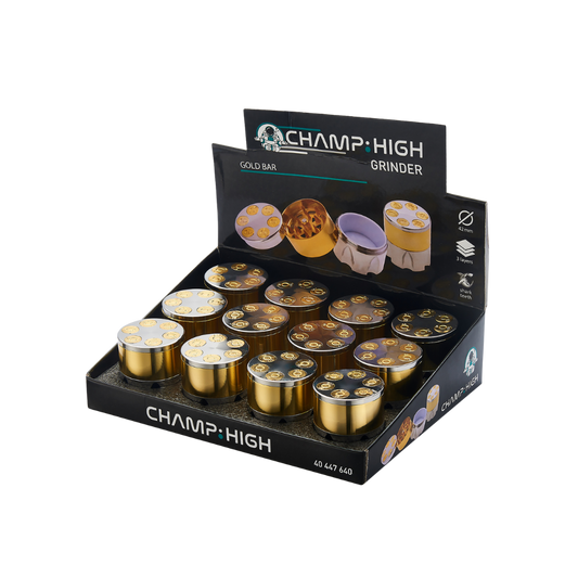 CHAMP HIGH GRINDER - Bullet Gold 42mm 3-teilig