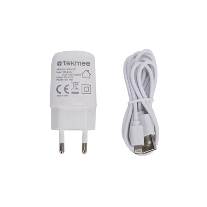 TEKMEE -  2-in-1 USB-A Schnellladeset - 1 Mtr.