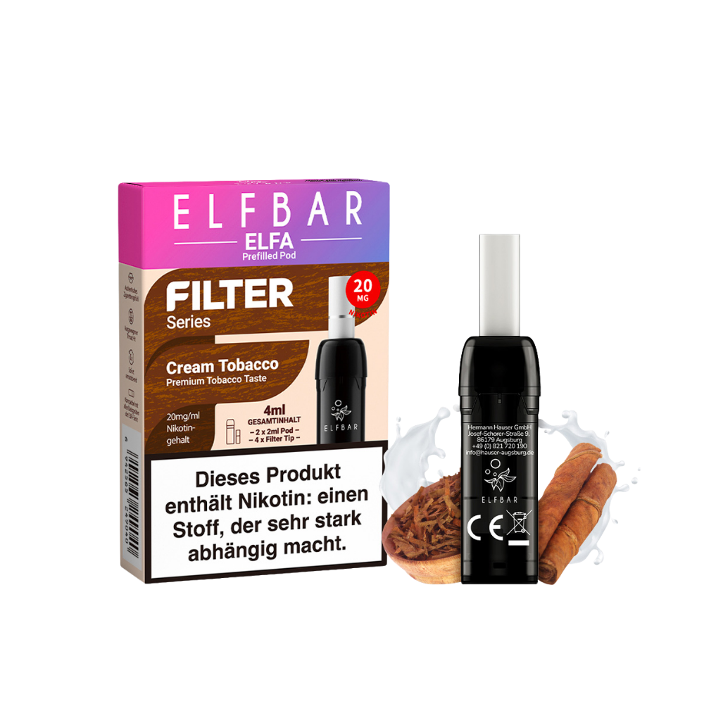 Elfbar ELFA Filter Series - Cream Tobacco