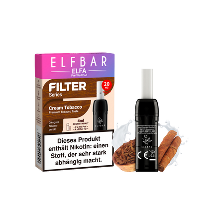Elfbar ELFA Filter Series - Cream Tobacco