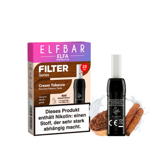 Elfbar ELFA Filter Series - Cream Tobacco