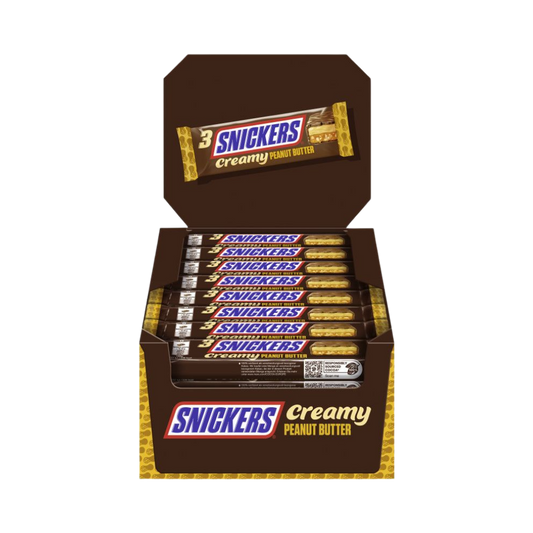 SNICKERS - Creamy Peanut Riegel 3er 32x54,75g - MHD: 30.08.2026
