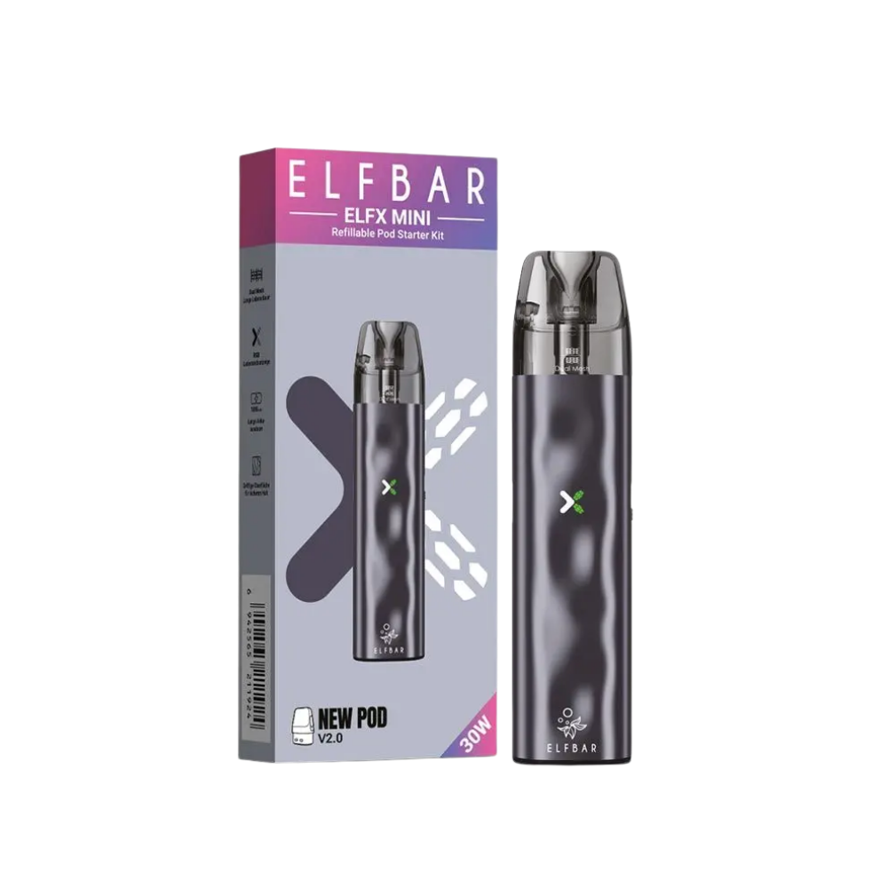 Elfbar - ELFX Mini 2.0 Refillable Pod Kit - Grey