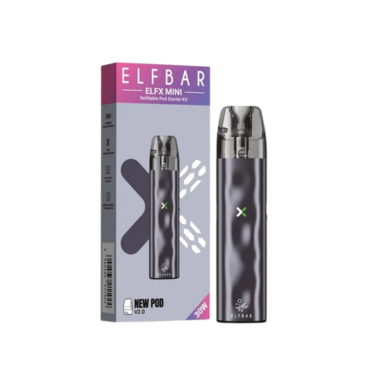Elfbar - ELFX Mini 2.0 Refillable Pod Kit - Grey