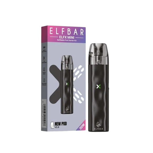 Elfbar - ELFX Mini 2.0 Refillable Pod Kit - Black
