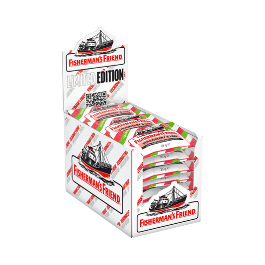 FISHERMAN’S FRIEND - Strawberry Lime 24x25g - MHD: 10.2026