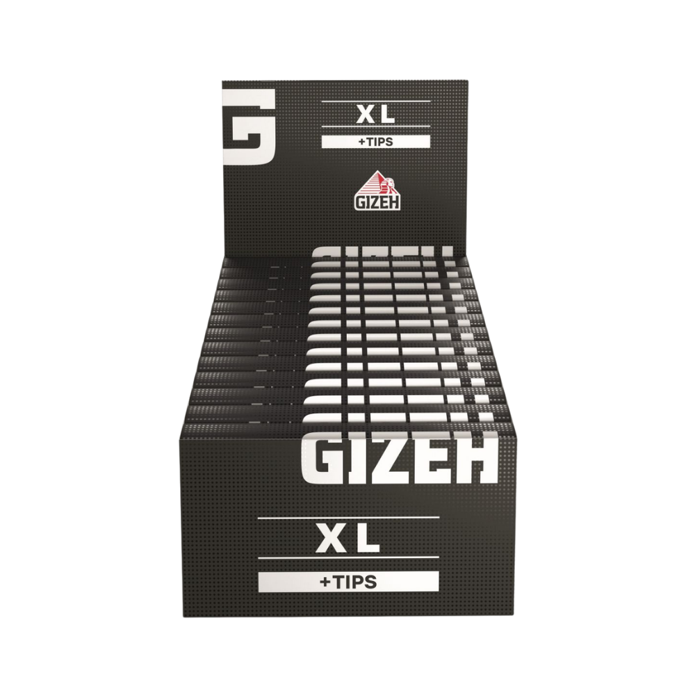 GIZEH BLACK - King Size XL + Tips