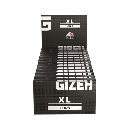 GIZEH BLACK - King Size XL + Tips