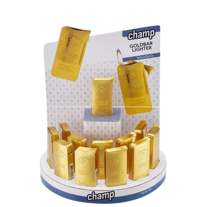 CHAMP - Jetflame Feuerzeug Goldbar