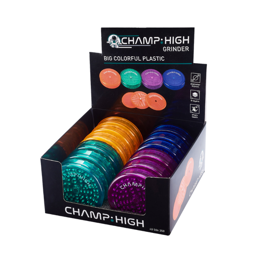CHAMP HIGH GRINDER - Big Colorful Plastic 3-lagig - 90cm durchm.