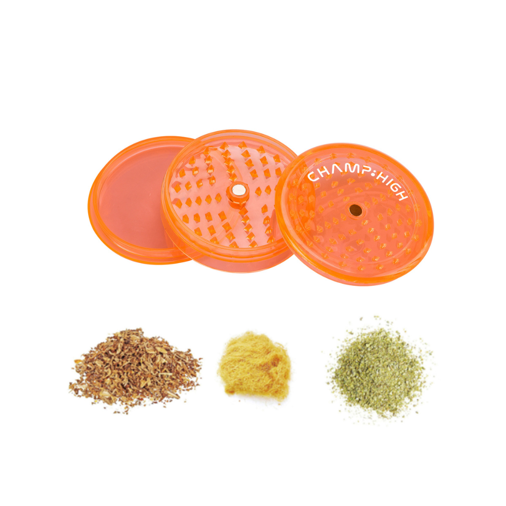CHAMP HIGH GRINDER - Big Colorful Plastic 3-lagig - 90cm durchm.
