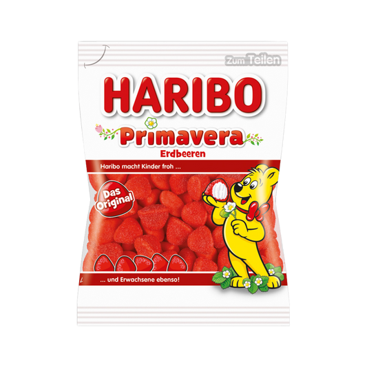 HARIBO - Primavera Erdbeeren 175g (5 Stk.) - MHD: 04/2026