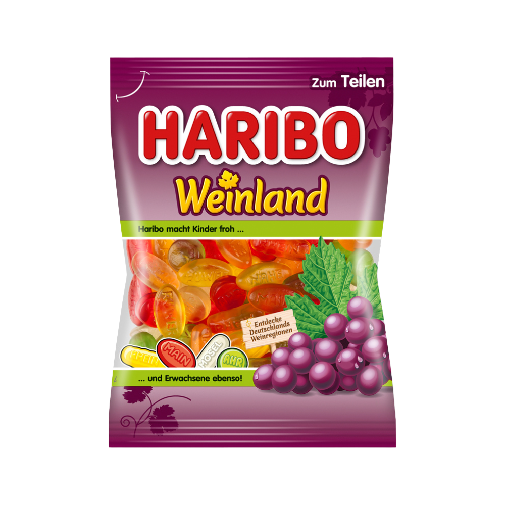 HARIBO - Weinland 175g (5 Stk. - MHD: 11/25