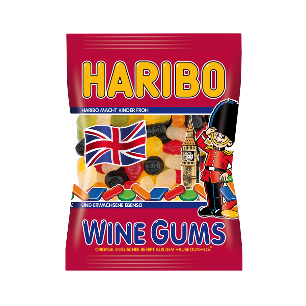 HARIBO -  Wine Gums 175g (5 Stk.) - MHD: 09/25