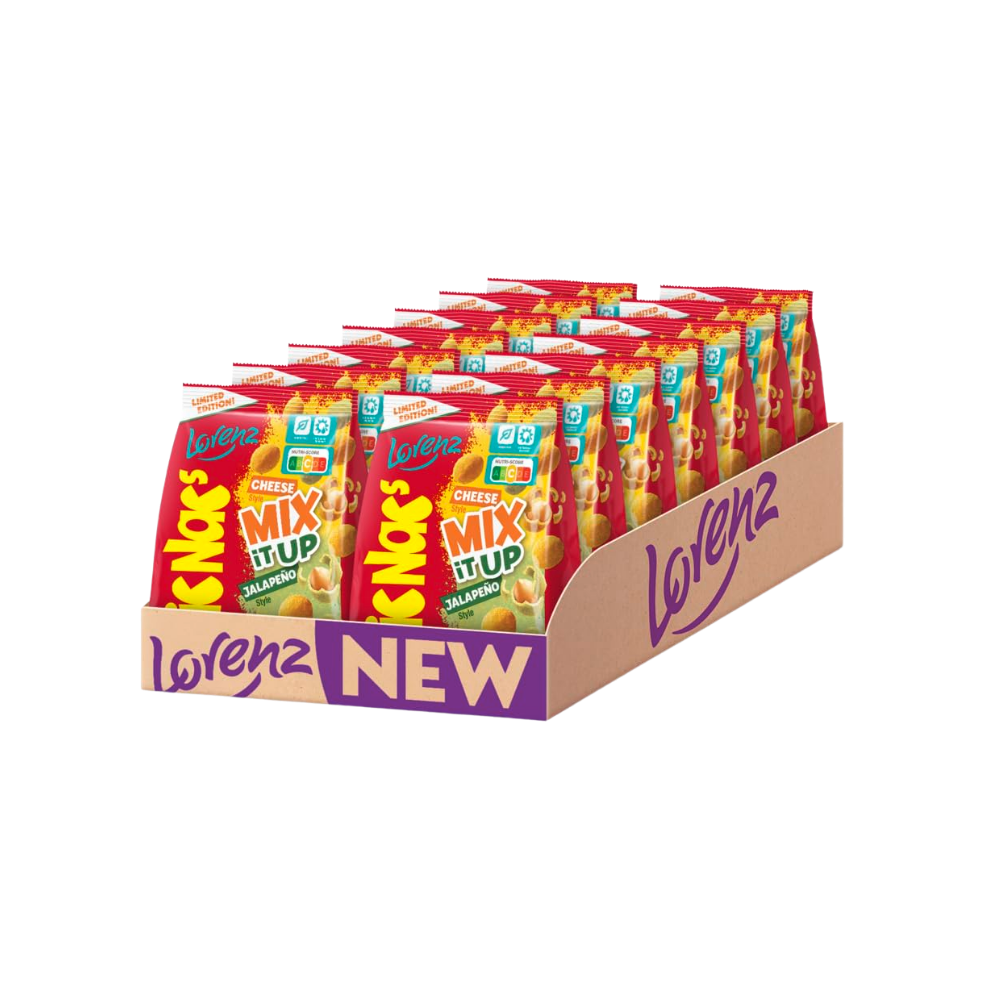 LORENZ - Nic Nac  Mix Cheese & Jalapeno 110g (14 Stk.) - MHD: 05.03.2027