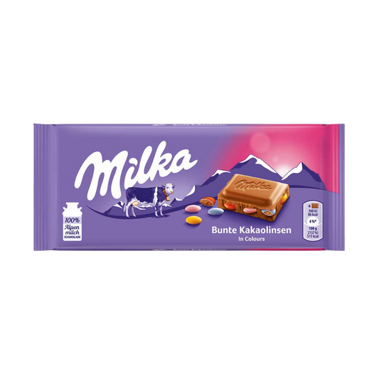 MILKA - Bunte Kakaolinsen (5 Stk.) - MHD: 08.02.2026