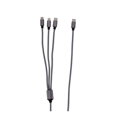 TEKMEE - 3in1 Nylon Braided cable -  USB-C -A -C -Micro