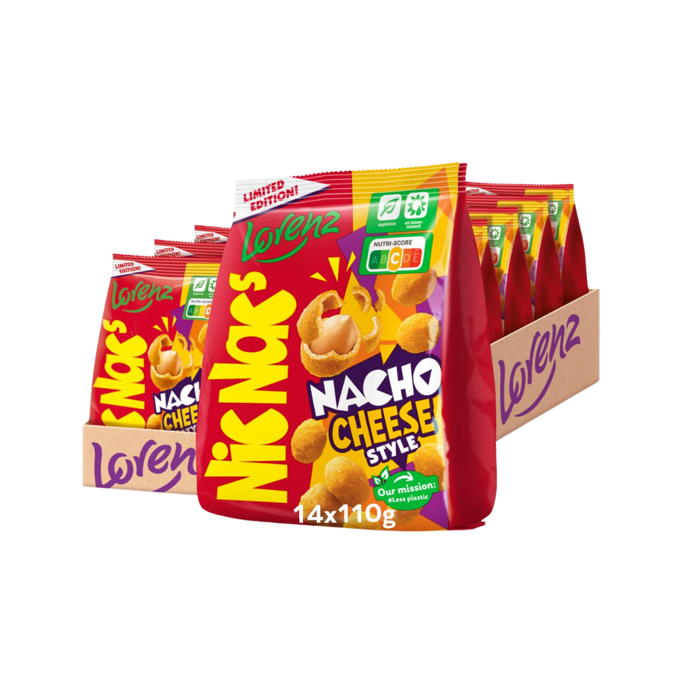 LORENZ - Nic Nac  Nacho Cheese 110g (14 Stk.) - MHD: 13.01.26
