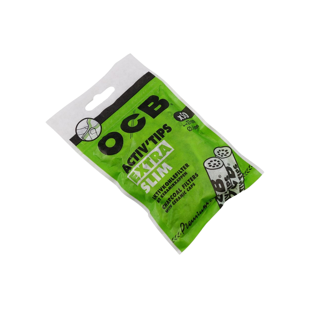 OCB FILTER - Extra Slim Aktivkohle Tips 6mm - 20x50